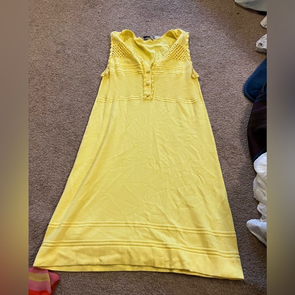 Cotton by autumn cashmere yellow dress small